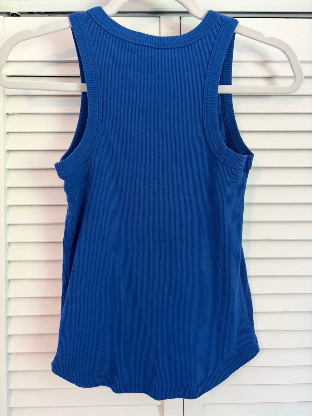 SO Royal Blue Ribbed Tank Top - Picture 2 of 3